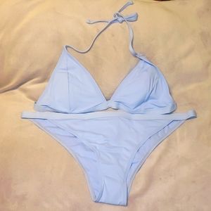 Blue 2 piece bikini